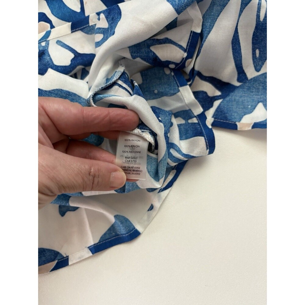 Calvin Klein Women Midi Dress Size 12 NWT Smocked W/ Pockets Floral Sleeveless - Picture 14 of 14